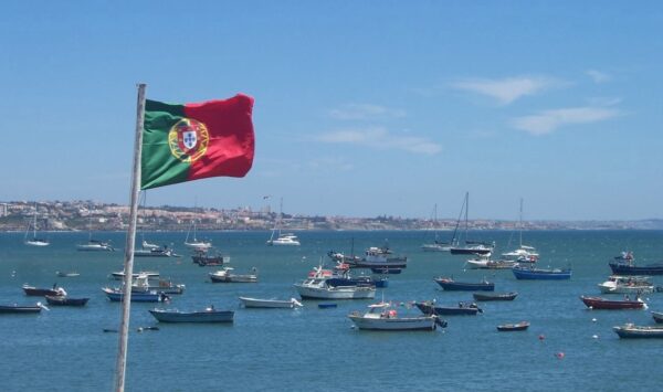 The flag of Portugal