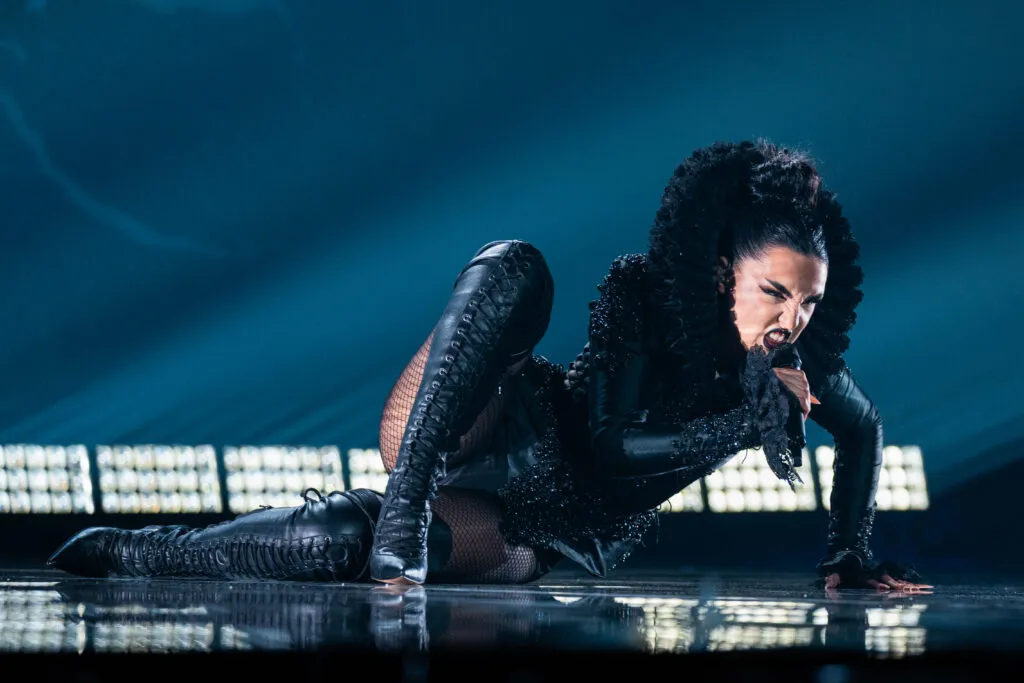 Tamara Živković during the First Rehearsal in Vienna (Photo credit: Corinne Cumming/EBU)