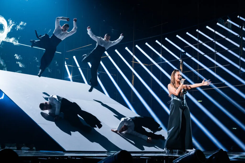ALICJA during the First Rehearsal in Vienna (Photo credit: Corinne Cumming/EBU)