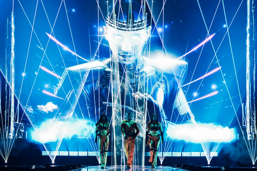 Bzikebi during the First Rehearsal in Vienna (Photo credit: Corinne Cumming/EBU)