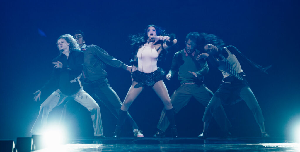 Dara during the rehearsals in Vienna (Photo credit: Sarah Louise Bennett/EBU)