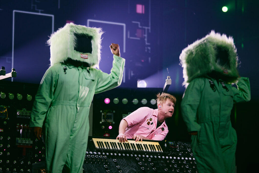 LOOK MUM NO COMPUTER during the rehearsals in Vienna (Photo credit: Alma Bengtson/EBU)