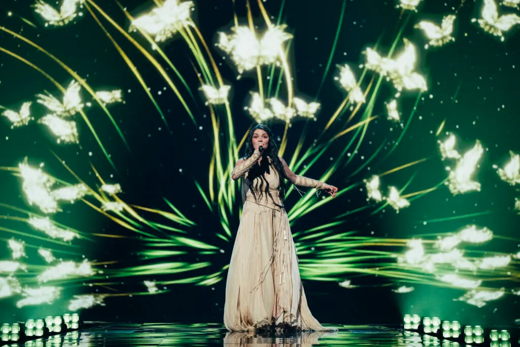 Eva Marija during the rehearsals in Vienna (Photo credit: Sarah Louise Bennett/EBU)