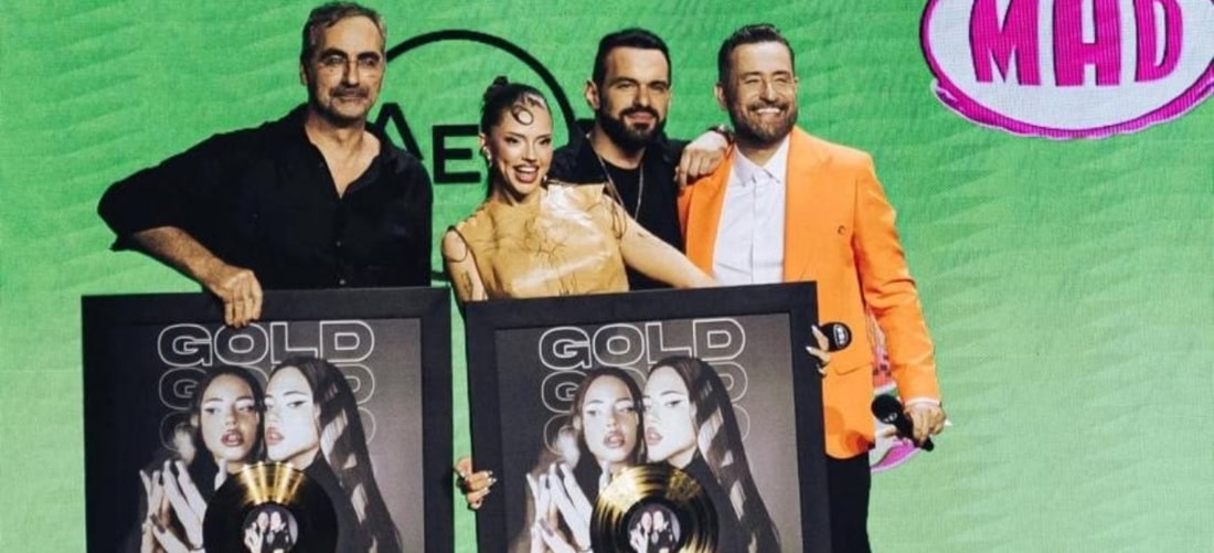 Bulgaria: DARA honoured by Panik Records at Mad VMA